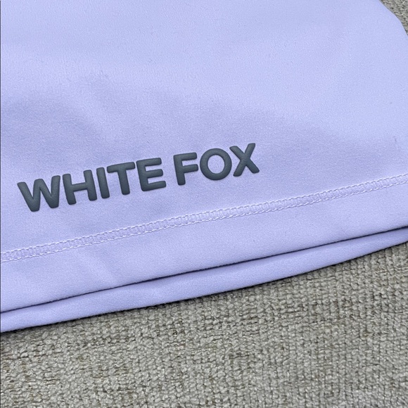 White Fox Lilac Biker Shorts, size S NWT - Picture 2 of 4